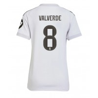 Stroje piłkarskie Real Madrid Federico Valverde #8 Koszulka Podstawowej dla damskie 2025-26 Krótki Rękaw